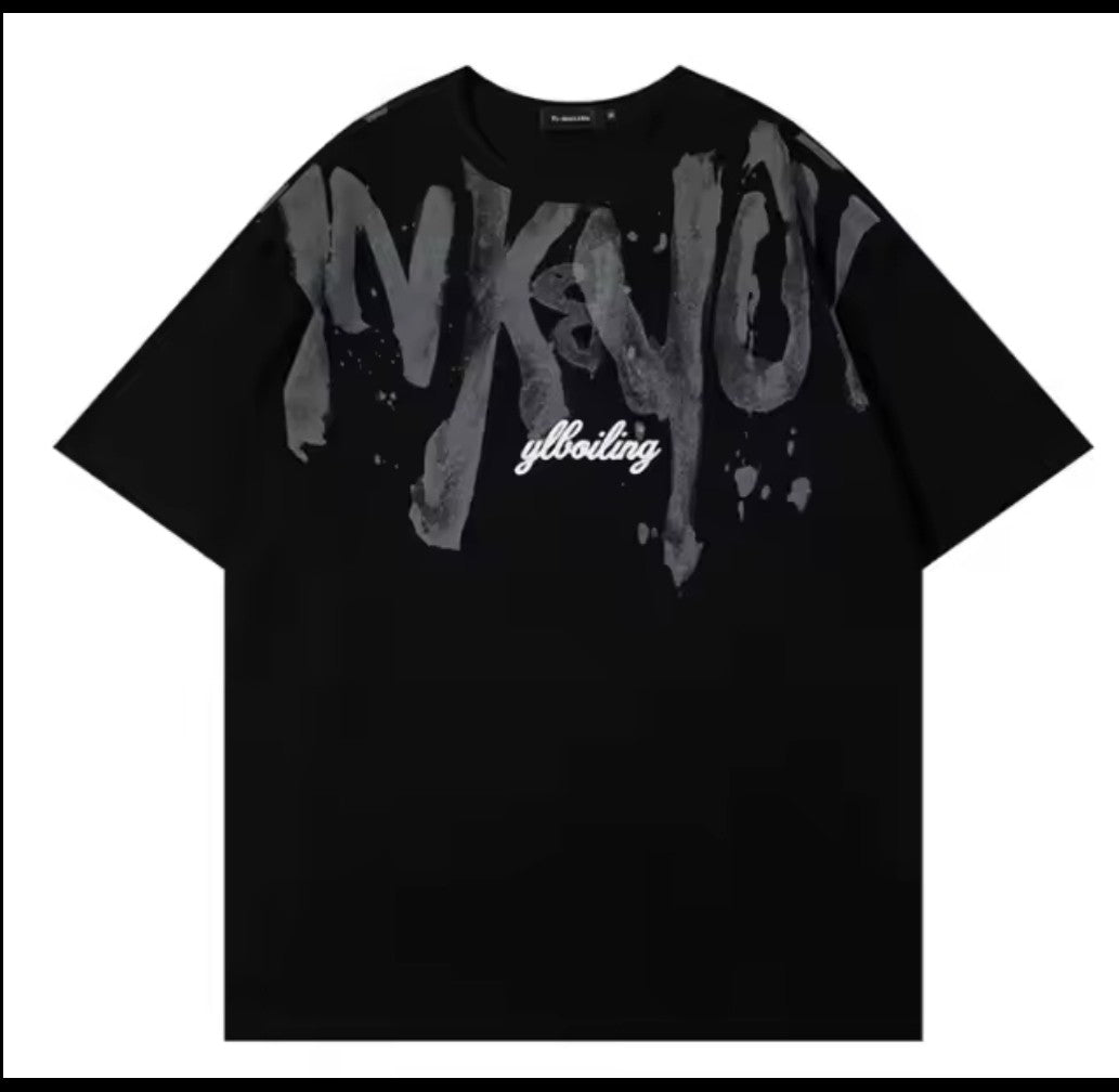 Urban Brushstroke Statement T-shirt -Premium Streetwear ART TEE
